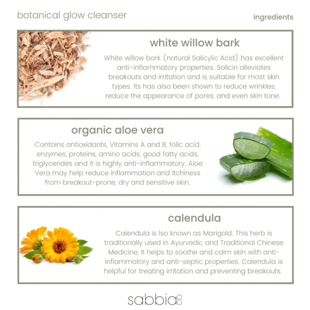 botanical glow cleanser | 120ml - White Wood Boutique