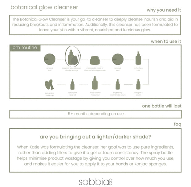botanical glow cleanser | 120ml - White Wood Boutique
