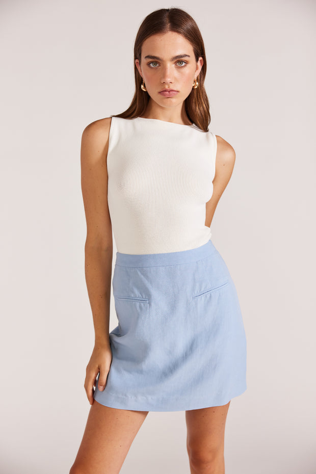 Priya Mini Skirt - White Wood Boutique