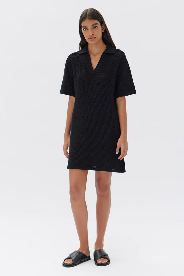 Lydia Knit Dress- Black - White Wood Boutique