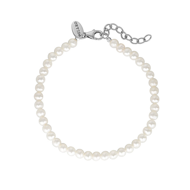 Narvi Pearl Bracelet - Silver - White Wood Boutique