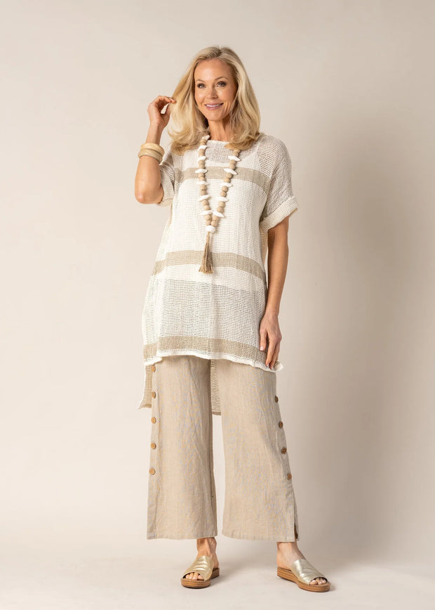 Molly Linen Top - White Wood Boutique