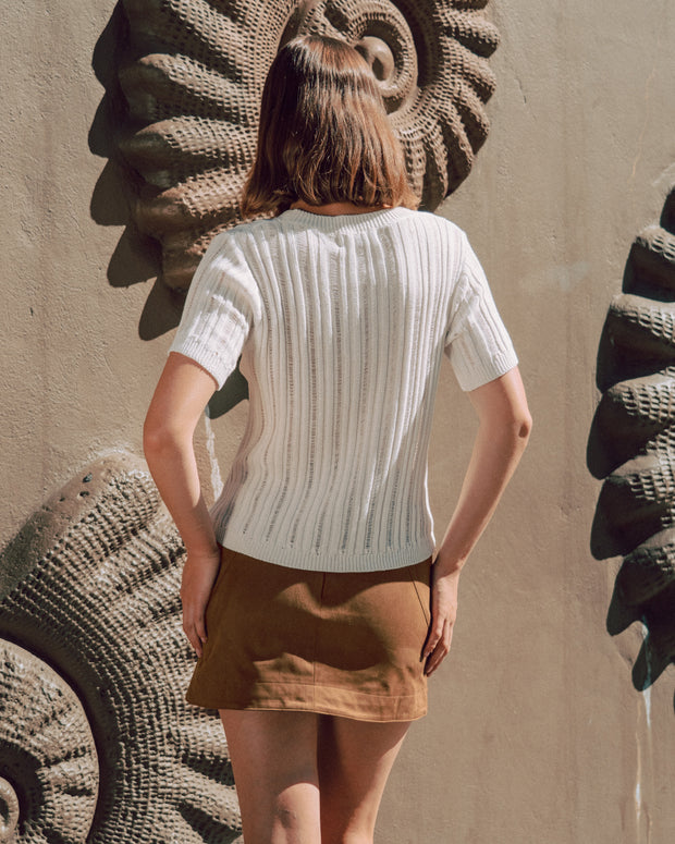 Ava Cotton Knit - White Wood Boutique