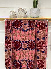 Saraswati Embroidered Canvas Throw