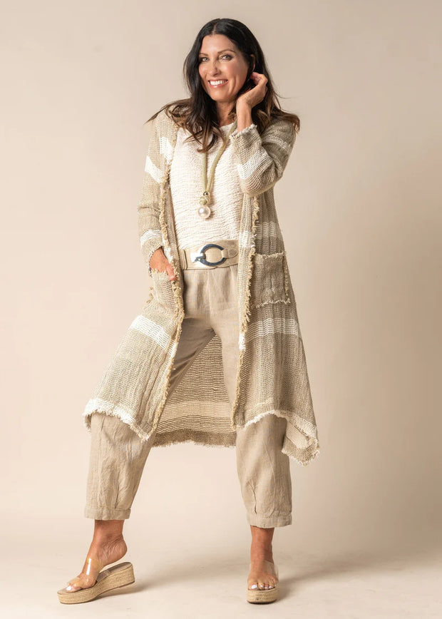 Maya linen jacket - White Wood Boutique