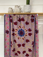 Saraswati Embroidered Canvas Throw