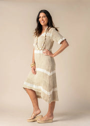 Xanthe Linen Dress - White Wood Boutique