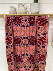Saraswati Embroidered Canvas Throw
