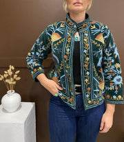 Lakshmi Embroidered Velvet Jacket