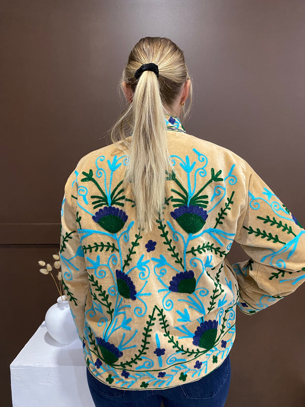 Lakshmi Embroidered Velvet Jacket