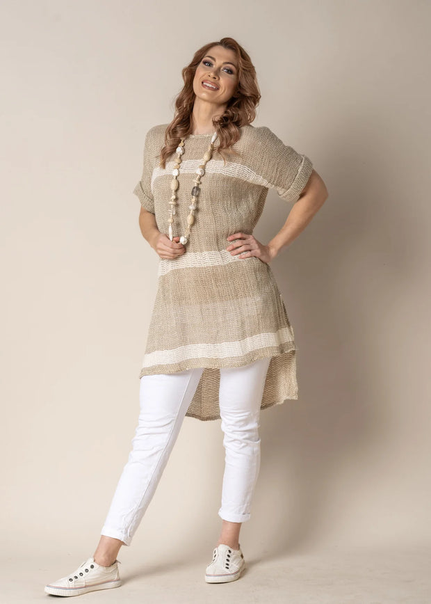 Molly Linen Top - White Wood Boutique
