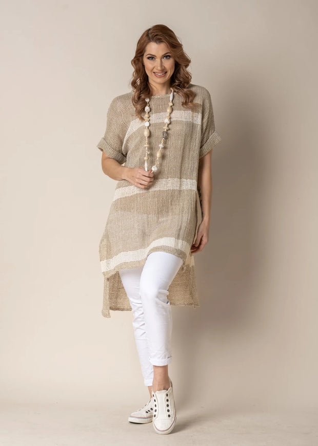 Molly Linen Top - White Wood Boutique