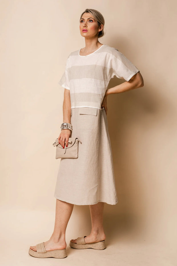 Hayley Dress -Latte - White Wood Boutique