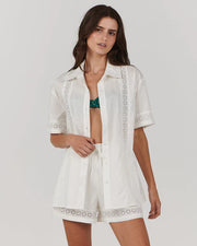 Fallen Shirt - White - White Wood Boutique