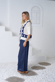 Delina Pant - Midnight Blue - White Wood Boutique