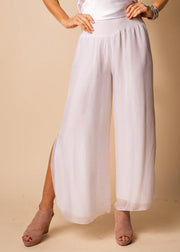 Gia Silk Pant - White Wood Boutique