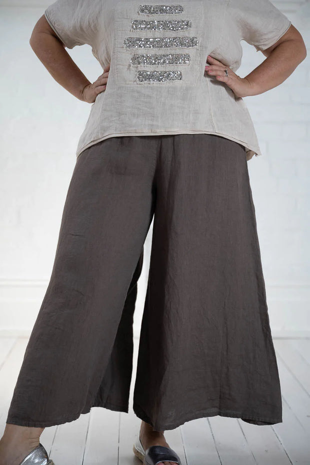 Linen Culotte - White Wood Boutique