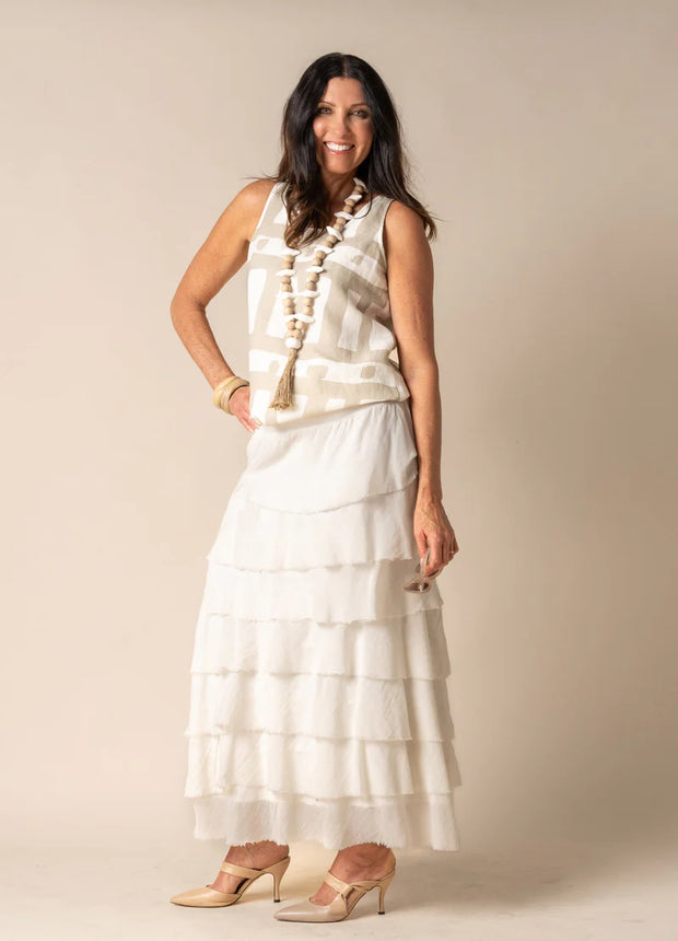 Lilly Skirt cream - White Wood Boutique