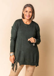 Kai knit- Khaki - White Wood Boutique