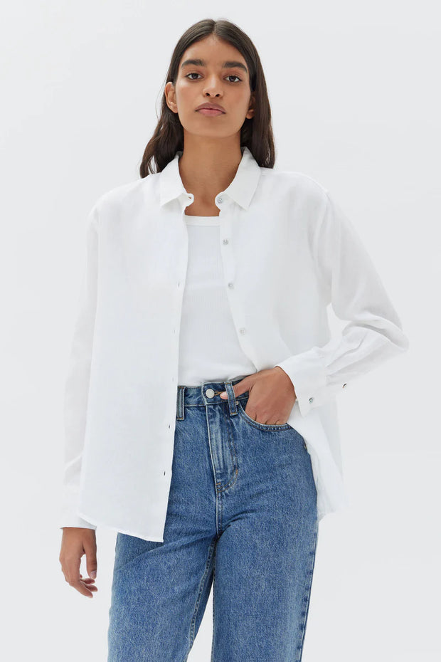 Xander shirt- White - White Wood Boutique