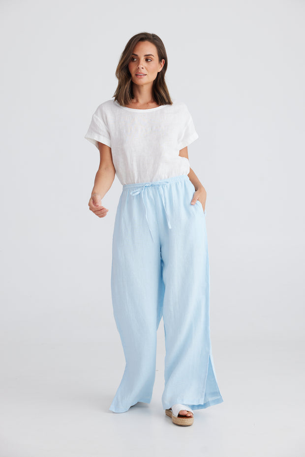 Fly Away Pant- Nantucket Blue - White Wood Boutique