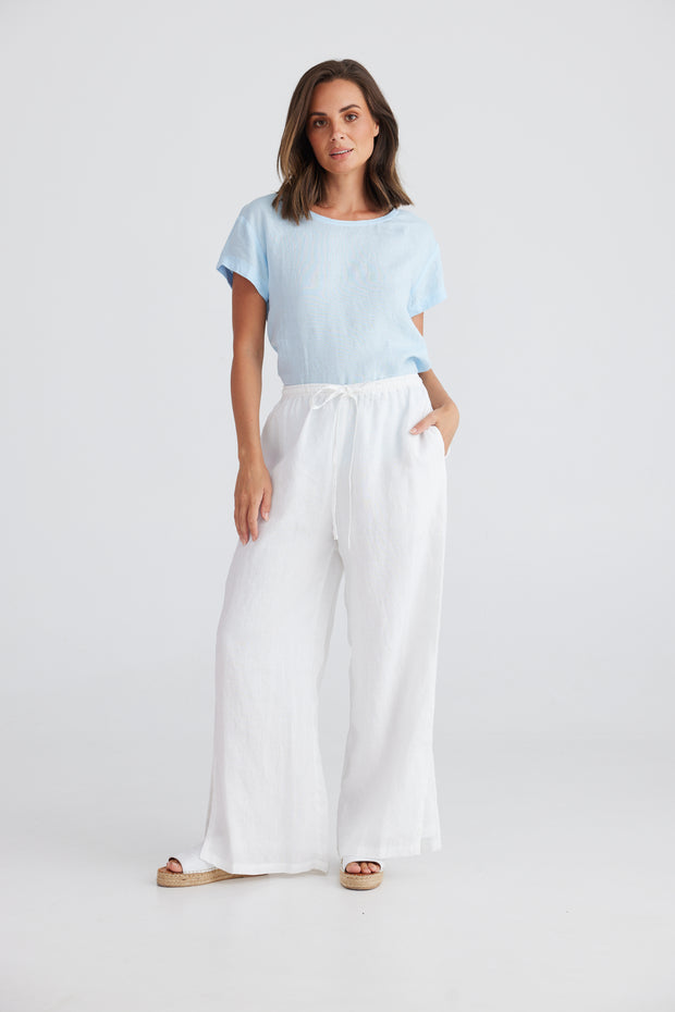 Fly Away Pant- White - White Wood Boutique