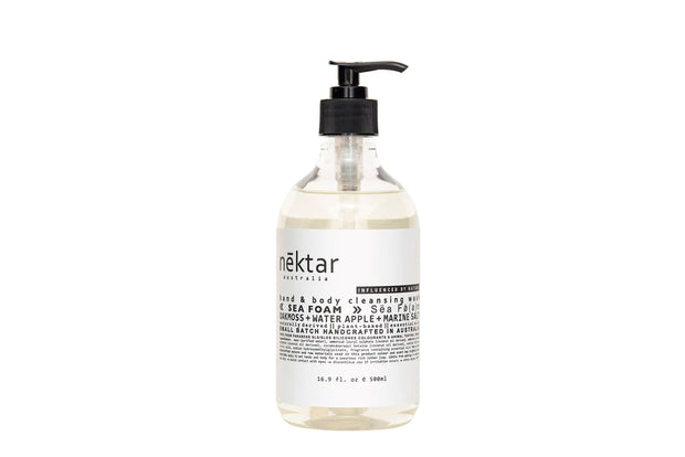 Hand & Body Cleansing Wash- Sea Foam - White Wood Boutique