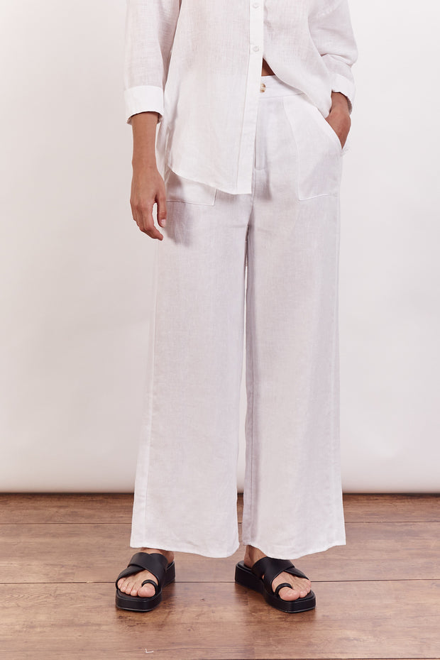 Cam Pant - White - White Wood Boutique