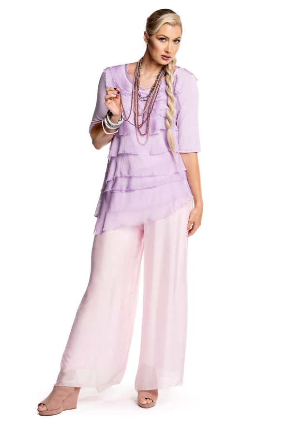 Gia Silk Pant - White Wood Boutique
