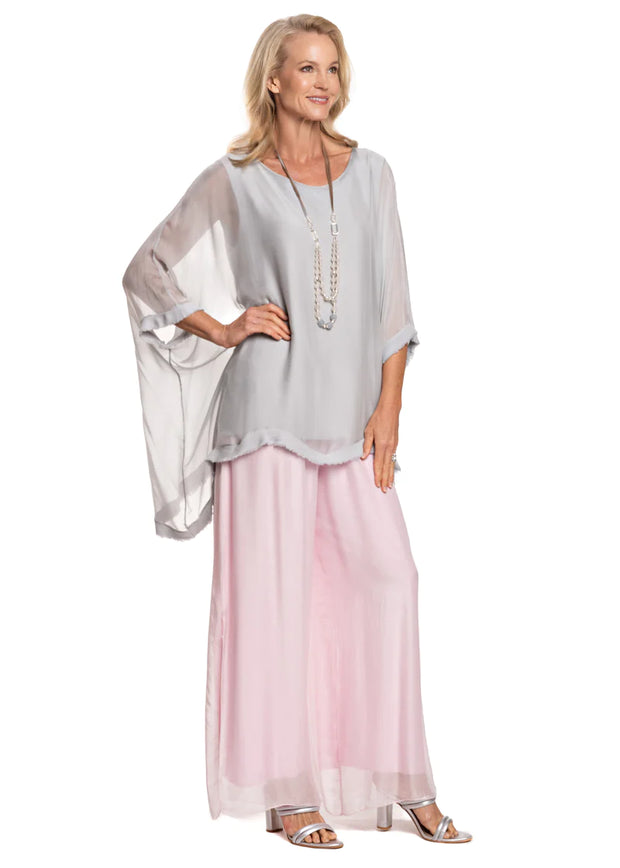Gia Silk Pant - White Wood Boutique