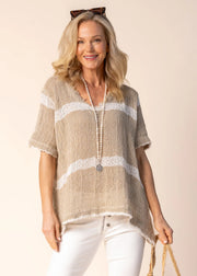 Nerida Linen Top - White Wood Boutique