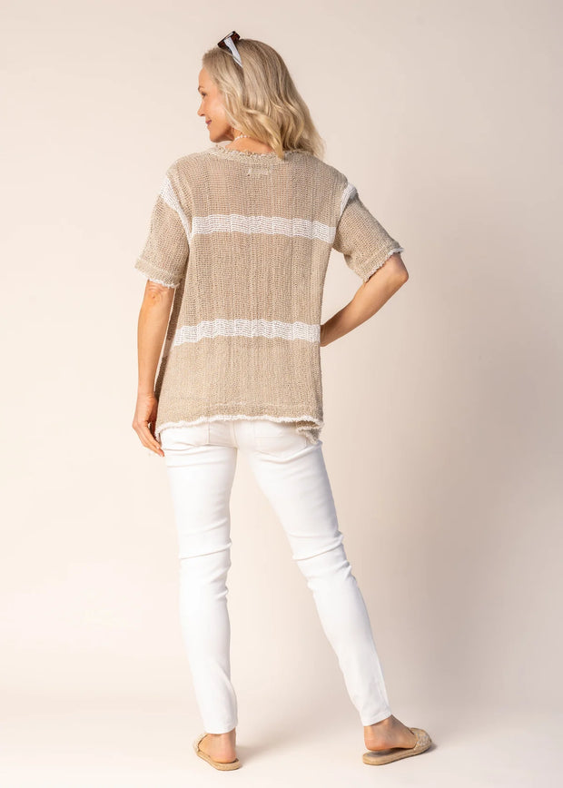 Nerida Linen Top - White Wood Boutique