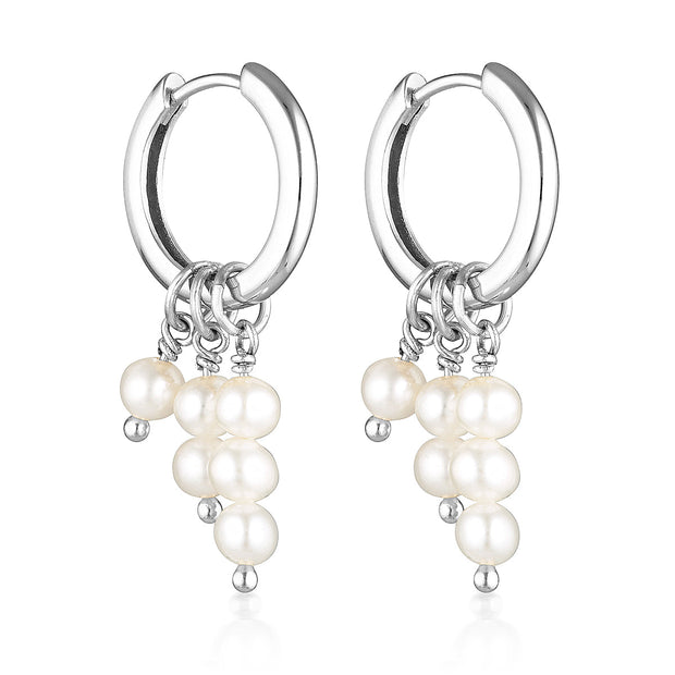 Mani Hoops- Silver - White Wood Boutique