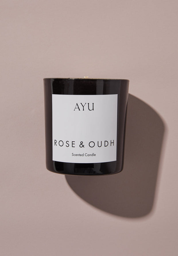 Candle - Rose and Oudh - White Wood Boutique